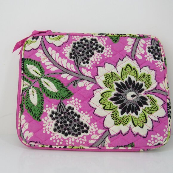 Vera Bradley Priscilla Pink E Reader iPad Padded Tablet Sleeve 8.5" x 10.5" - Picture 4 of 6